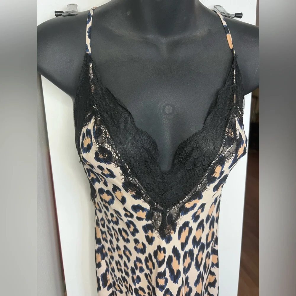 Victoria’s Secret | Leopard Print Lace Slip Dress | Lingerie | Size XS